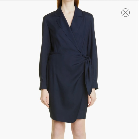 Max Mara James Long Sleeve Silk Wrap Dress - Picture 5 of 9